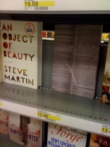 Second throw-up of 1st book (limited edition of 3) completed on 12/17/2010. Book is located at the Capital Plaza Target (5621 North I H 35 Austin, TX 75723) in the hard cover book section next to Steve Martin's "Object of Beauty".